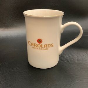 Carolans Irish Cream 10 Oz  Irish Whiskey Cocktail Gold Ivory Porcelain Mug